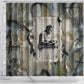 Ngugi wa Thiong O Shower Curtain Graffiti Resist Statement Ink Pen Revolution Fist Literary Activism - African Pride
