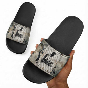 Ngugi wa Thiong O Slide Sandals Graffiti Resist Statement Ink Pen Revolution Fist Literary Activism - African Pride