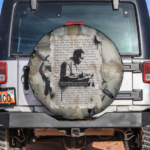 Ngugi wa Thiong O Spare Tire Cover Graffiti Resist Statement Ink Pen Revolution Fist Literary Activism - African Pride
