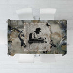 Ngugi wa Thiong O Tablecloth Graffiti Resist Statement Ink Pen Revolution Fist Literary Activism - African Pride
