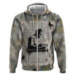 Ngugi wa Thiong O Zip Hoodie Graffiti Resist Statement Ink Pen Revolution Fist Literary Activism - African Pride