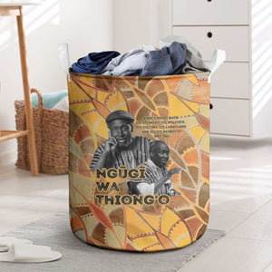 Ngugi wa Thiong O Laundry Basket African Literary Icon Portrait Cultural Revival - African Pride