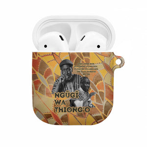 Ngugi wa Thiong O AirPods Case African Literary Icon Portrait Cultural Revival - African Pride