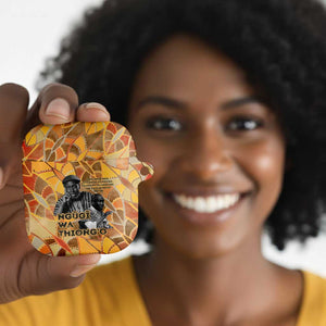 Ngugi wa Thiong O AirPods Case African Literary Icon Portrait Cultural Revival - African Pride
