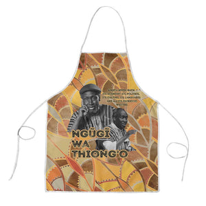 Ngugi wa Thiong O Apron African Literary Icon Portrait Cultural Revival - African Pride