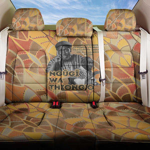 Ngugi wa Thiong O Back Car Seat Cover African Literary Icon Portrait Cultural Revival - African Pride