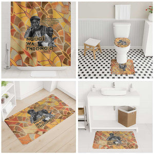 Ngugi wa Thiong O Bathroom Set African Literary Icon Portrait Cultural Revival - African Pride