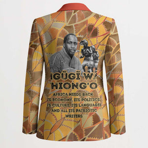 Ngugi wa Thiong O Blazer African Literary Icon Portrait Cultural Revival - African Pride