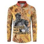 Ngugi wa Thiong O Button Sweatshirt African Literary Icon Portrait Cultural Revival