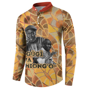Ngugi wa Thiong O Button Sweatshirt African Literary Icon Portrait Cultural Revival