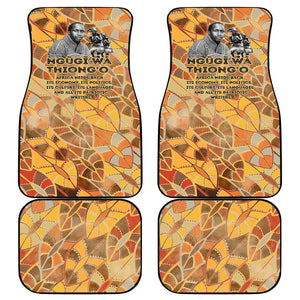 Ngugi wa Thiong O Car Mats African Literary Icon Portrait Cultural Revival - African Pride