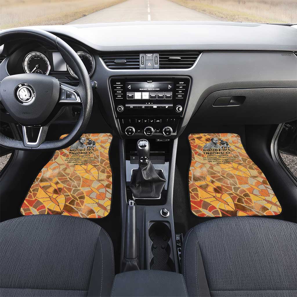 Ngugi wa Thiong O Car Mats African Literary Icon Portrait Cultural Revival - African Pride
