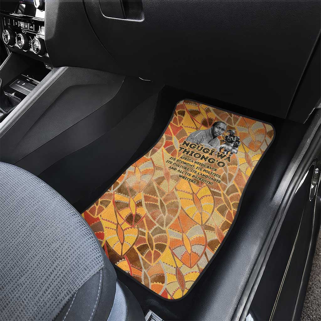 Ngugi wa Thiong O Car Mats African Literary Icon Portrait Cultural Revival - African Pride