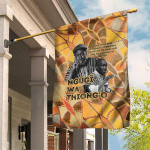 Ngugi wa Thiong O Garden Flag African Literary Icon Portrait Cultural Revival - African Pride