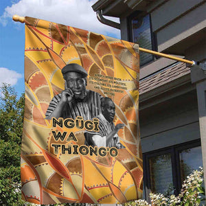 Ngugi wa Thiong O Garden Flag African Literary Icon Portrait Cultural Revival - African Pride