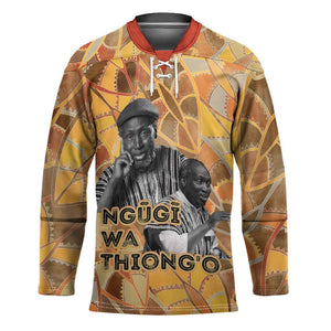 Ngugi wa Thiong O Hockey Jersey African Literary Icon Portrait Cultural Revival - African Pride