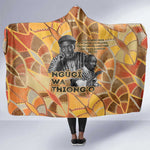 Ngugi wa Thiong O Hooded Blanket African Literary Icon Portrait Cultural Revival - African Pride