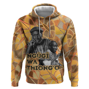 Ngugi wa Thiong O Hoodie African Literary Icon Portrait Cultural Revival - African Pride