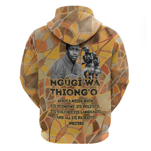 Ngugi wa Thiong O Hoodie African Literary Icon Portrait Cultural Revival - African Pride