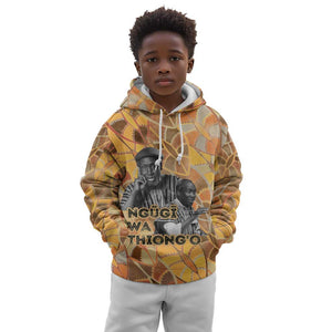 Ngugi wa Thiong O Kid Hoodie African Literary Icon Portrait Cultural Revival - African Pride