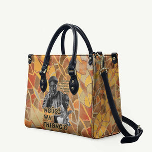 Ngugi wa Thiong O Leather Bag African Literary Icon Portrait Cultural Revival - African Pride
