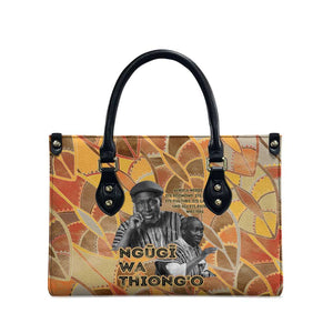 Ngugi wa Thiong O Leather Bag African Literary Icon Portrait Cultural Revival - African Pride