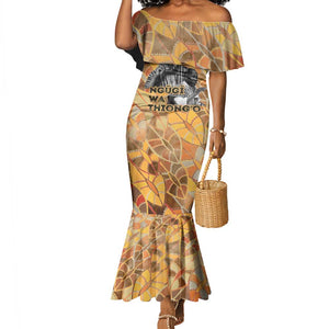 Ngugi wa Thiong O Mermaid Dress African Literary Icon Portrait Cultural Revival - African Pride