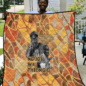 Ngugi wa Thiong O Quilt African Literary Icon Portrait Cultural Revival - African Pride