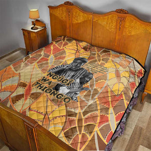 Ngugi wa Thiong O Quilt African Literary Icon Portrait Cultural Revival - African Pride