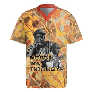 Ngugi wa Thiong O Rugby Jersey African Literary Icon Portrait Cultural Revival - African Pride