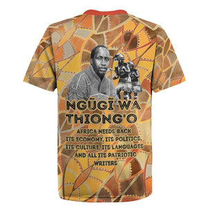 Ngugi wa Thiong O Rugby Jersey African Literary Icon Portrait Cultural Revival - African Pride