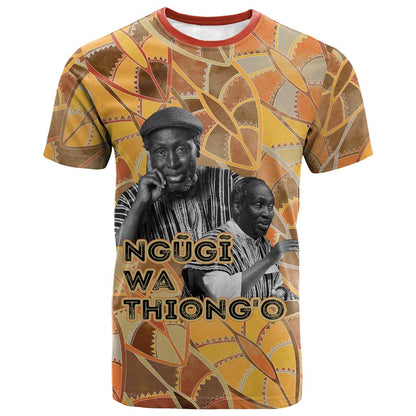 Ngugi wa Thiong O T shirt African Literary Icon Portrait Cultural Revival - African Pride