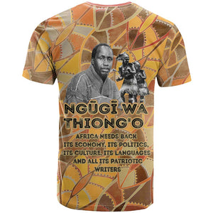 Ngugi wa Thiong O T shirt African Literary Icon Portrait Cultural Revival - African Pride
