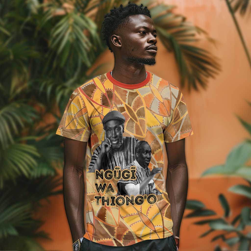 Ngugi wa Thiong O T shirt African Literary Icon Portrait Cultural Revival - African Pride