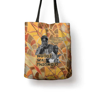 Ngugi wa Thiong O Tote Bag African Literary Icon Portrait Cultural Revival - African Pride