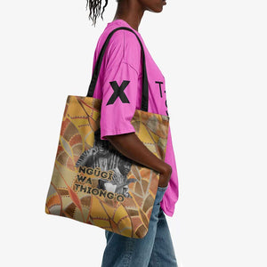 Ngugi wa Thiong O Tote Bag African Literary Icon Portrait Cultural Revival - African Pride
