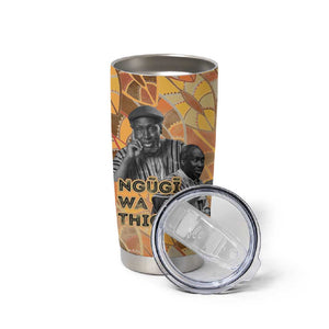 Ngugi wa Thiong O Tumbler Cup African Literary Icon Portrait Cultural Revival - African Pride