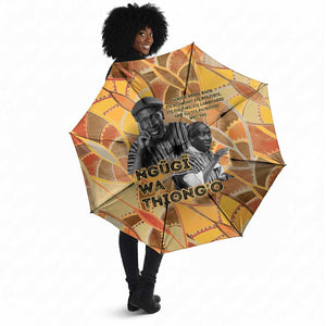 Ngugi wa Thiong O Umbrella African Literary Icon Portrait Cultural Revival - African Pride