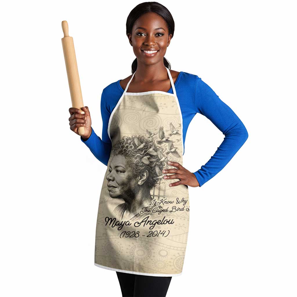 Maya Angelou Apron I Know Why The Caged Bird Sings - African Pride