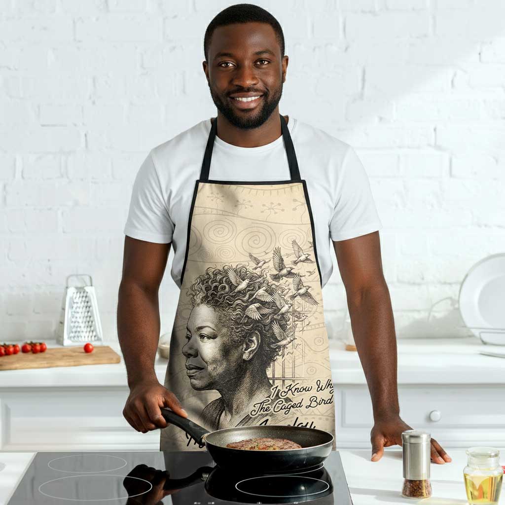 Maya Angelou Apron I Know Why The Caged Bird Sings - African Pride