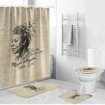 Maya Angelou Bathroom Set I Know Why The Caged Bird Sings - African Pride