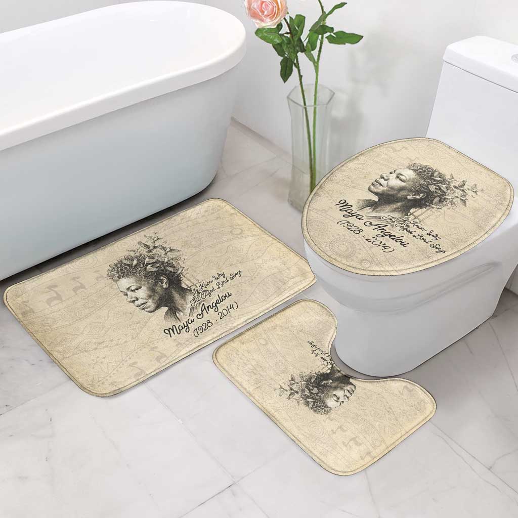 Maya Angelou Bathroom Set I Know Why The Caged Bird Sings - African Pride