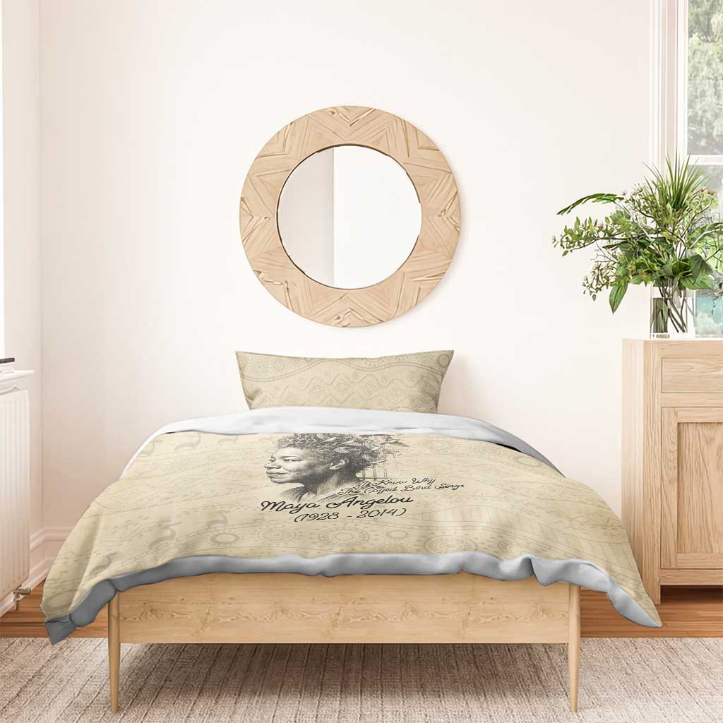 Maya Angelou Bedding Set I Know Why The Caged Bird Sings - African Pride