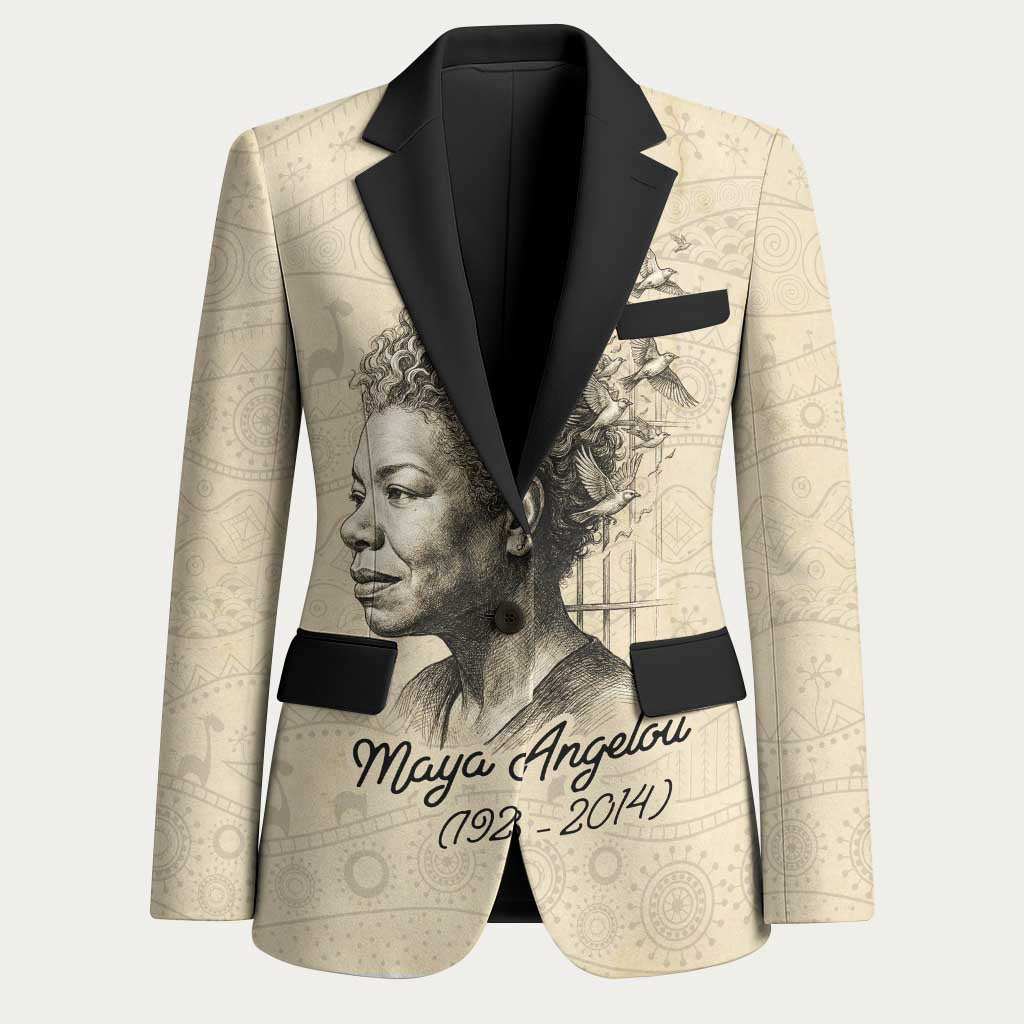 Maya Angelou Blazer I Know Why The Caged Bird Sings - African Pride