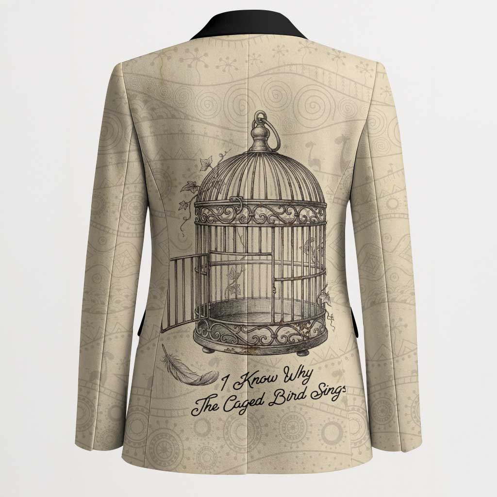 Maya Angelou Blazer I Know Why The Caged Bird Sings - African Pride
