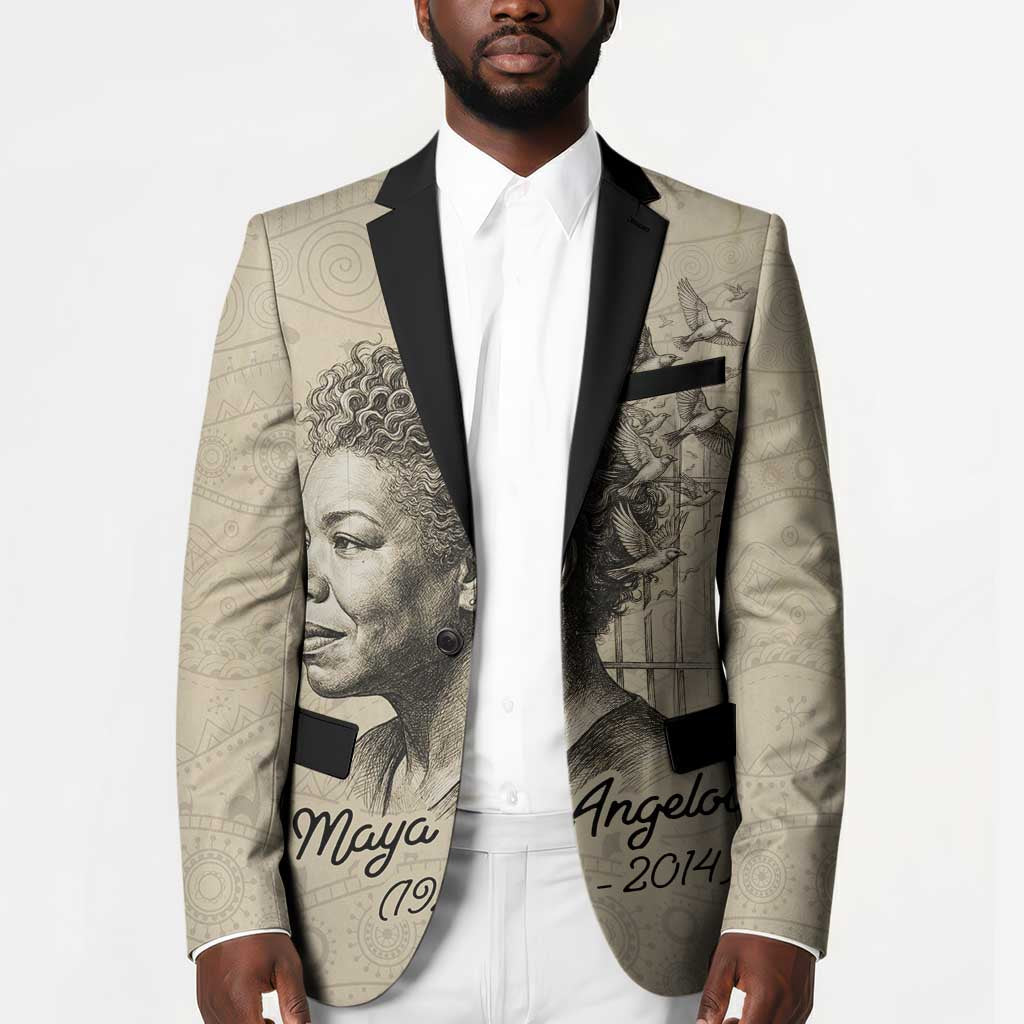 Maya Angelou Blazer I Know Why The Caged Bird Sings - African Pride