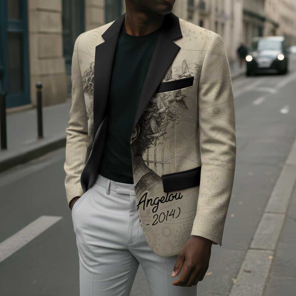 Maya Angelou Blazer I Know Why The Caged Bird Sings - African Pride