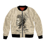 Maya Angelou Bomber Jacket I Know Why The Caged Bird Sings - African Pride