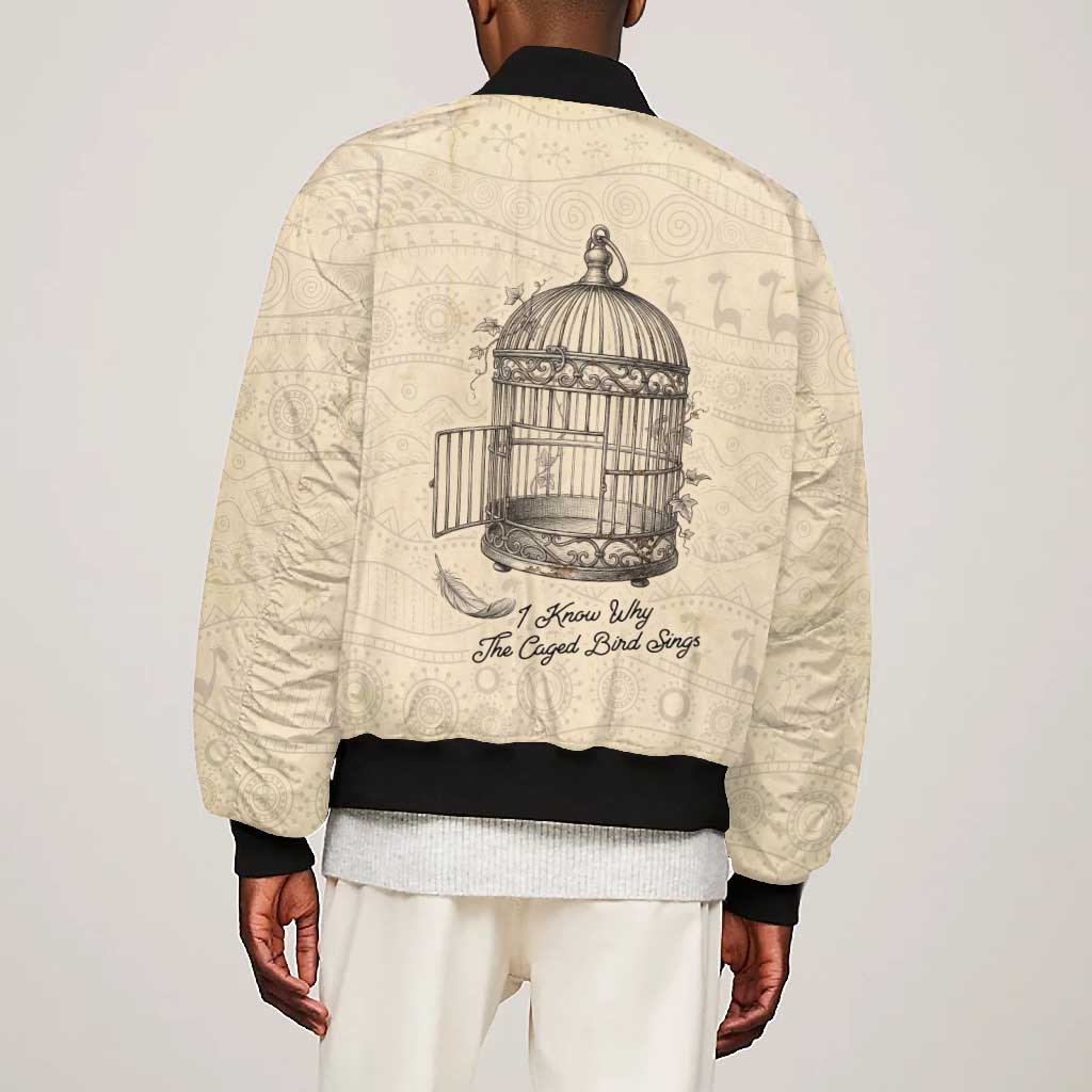 Maya Angelou Bomber Jacket I Know Why The Caged Bird Sings - African Pride