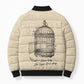 Maya Angelou Bomber Puffer Jacket I Know Why The Caged Bird Sings - African Pride